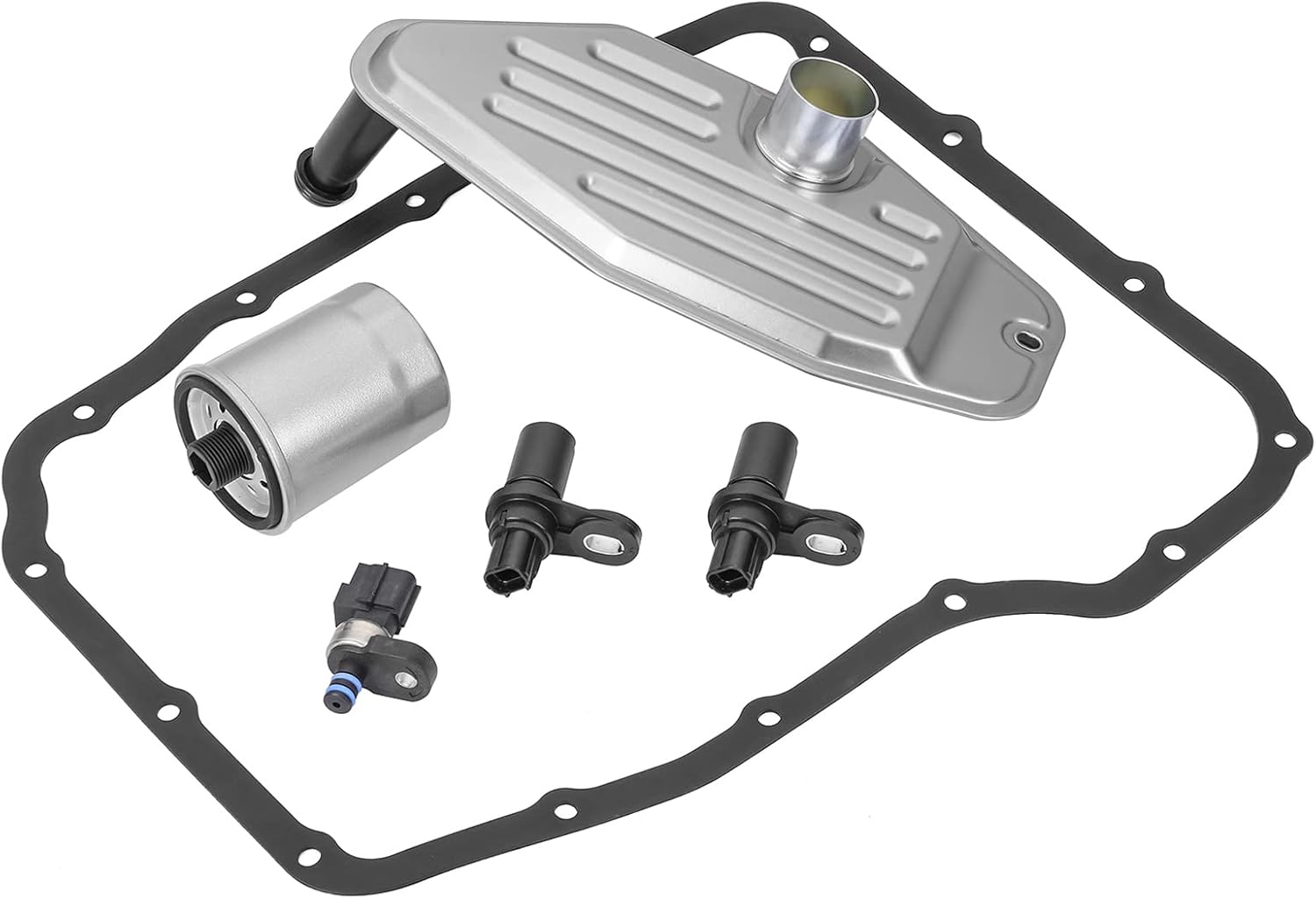 45RFE 545RFE 68RFE Transmission Solenoid Pack with 4WD Filter Kit Pan Gasket - Compatibile with 1999-UP