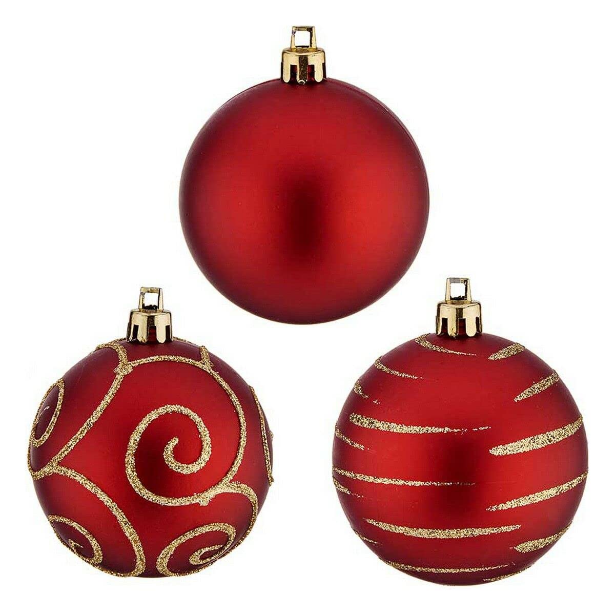 Krist+ Christmas Baubles Ø 6 cm 30 Units Red PVC