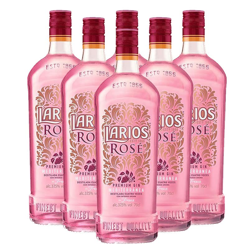 Gin Larios Rose 70 cl - Spirituosen - Larios (6 Flaschen)