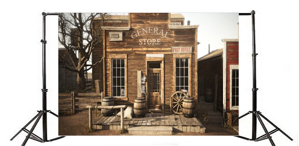 Western Backdrop For Photography 10x8ft LFEEY Vintage