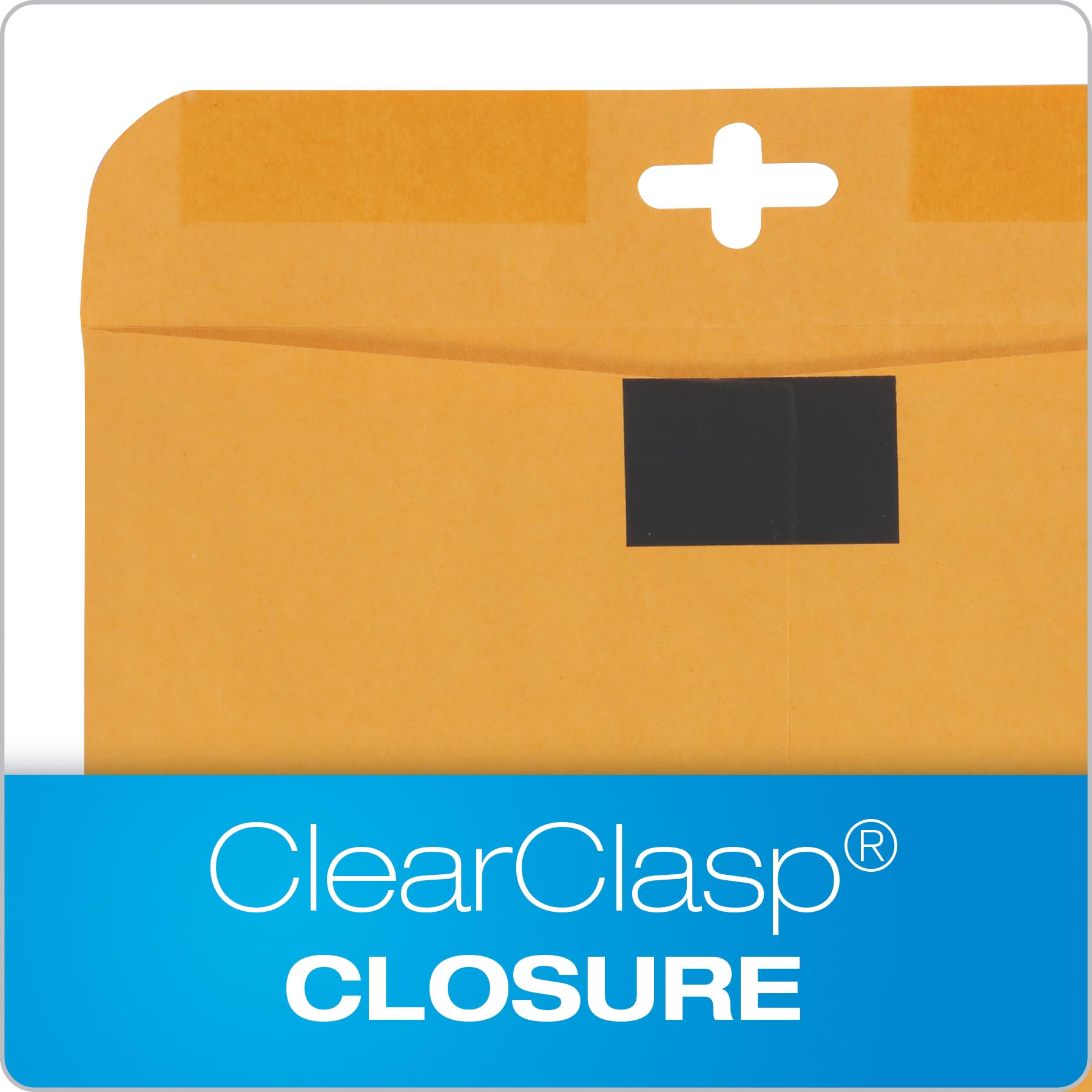 Quality Park Postage Saving clear-clasp buste, 25,4 x 33 cm, Kraft, 100 count (43768)