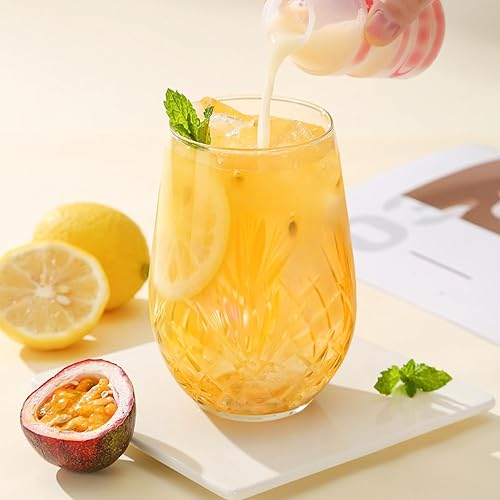 Miniatura 5 de Regalos de vino para mujeres, 1 paquete, copa de vino sin tallo de cristal de 18 onzas para Navidad, copa de vino tinto sin tallo cortada a mano