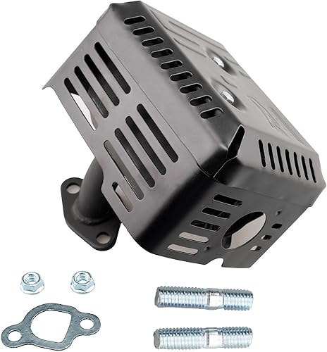 Miniatura 1 de HZ Kit de silenciador para Honda GX120 GX160 GX200 Engine Harbor Freight 212 173 Lifan Rato Go Kart Generac Champion 163cc 196cc 208cc Motor