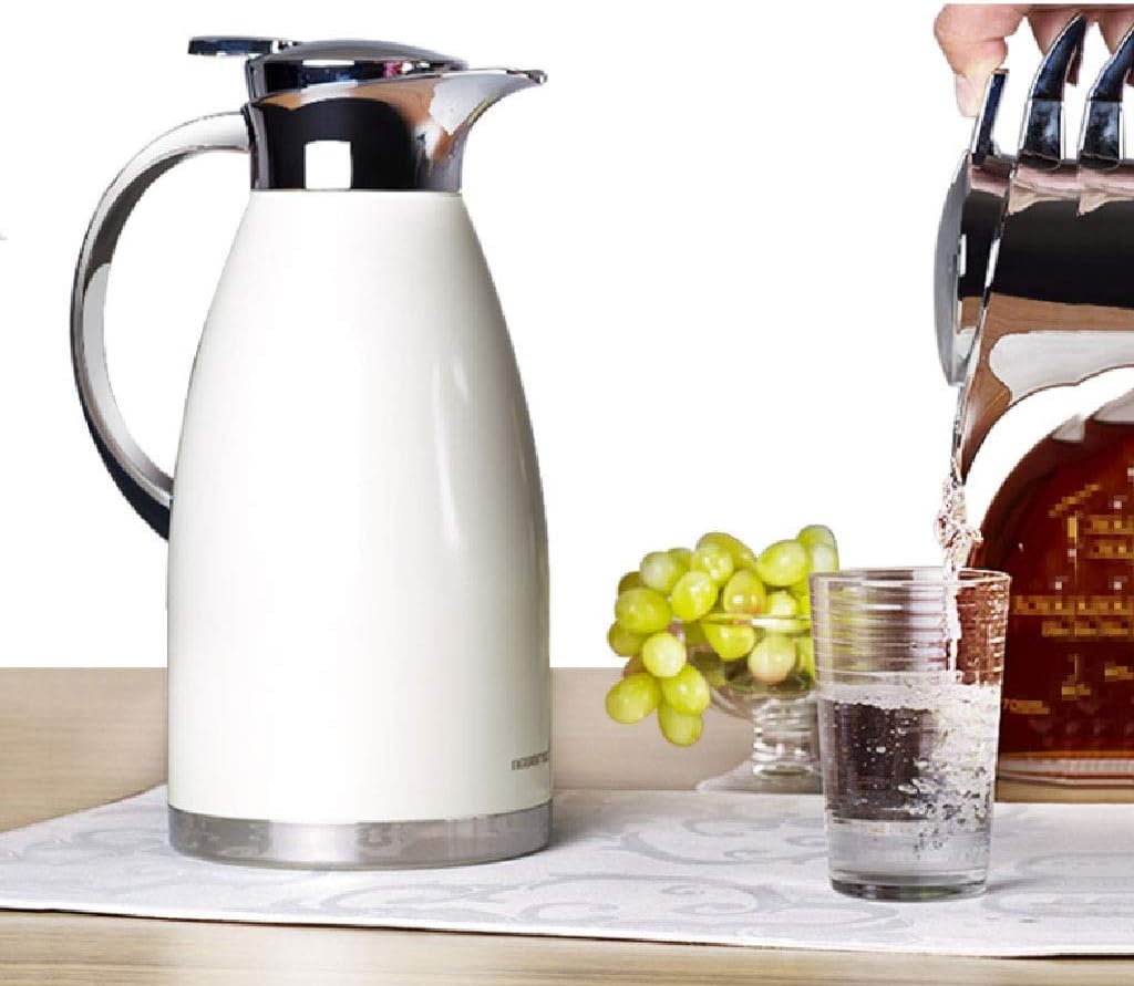 Thermal Flask- Stainless Steel Coffee Thermal Carafe - Walled Insulated Vacuum Flask - 24 Hour Heat Retention for Coffee or Tea