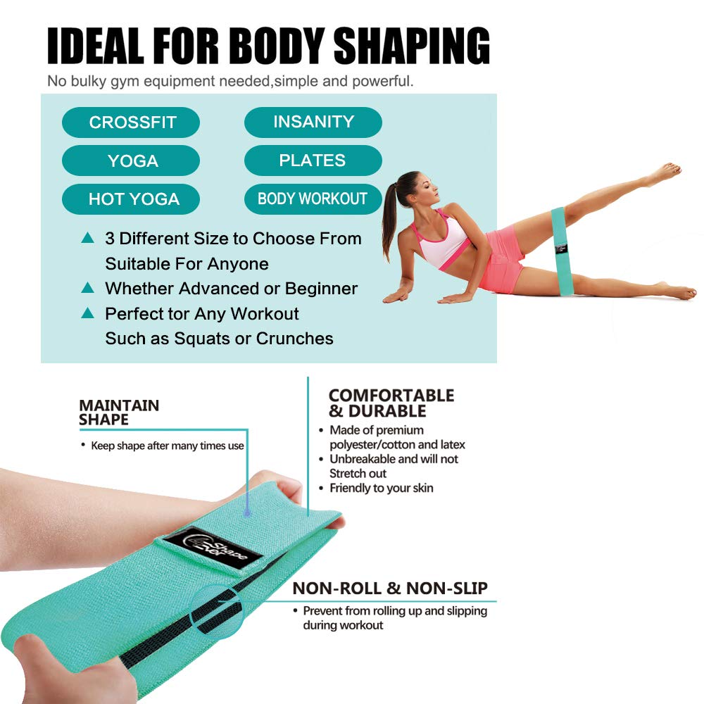 Amazon.co.jp: 4EverShape ブーティーバンド 滑り止め生地 脚とお尻用