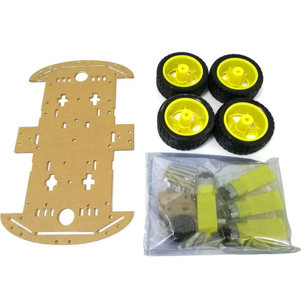 walmeck WiFi Control 2 Tracking Ultrasonic Obstacle Avoidance Intelligent Robot Car Chassis Battery Box 4wd Module for Arduino Kit