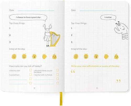 Miniatura 5 de The HappyMe Junior Continuation Journal - La edición de seguimiento de 6 meses del galardonado diario HappySelf Junior perfecto para niños de 6 a 12