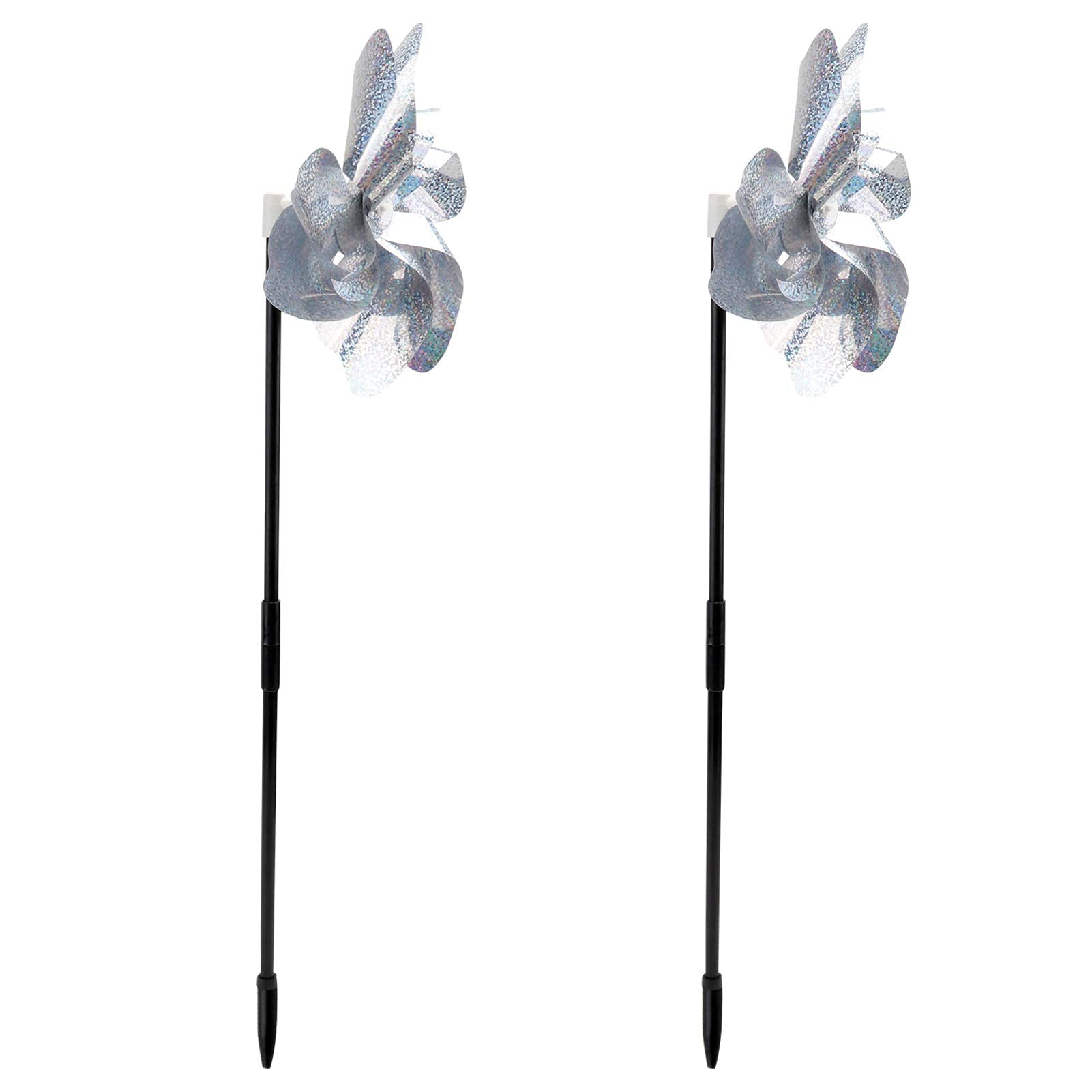 2Pcs Bird Blinder Repellent Pinwheels Holographic Bird Deterrent Windmill Spinners to Scare Off Birds and Pests for Yard Garden JoyBuySaudi Dig-Lo