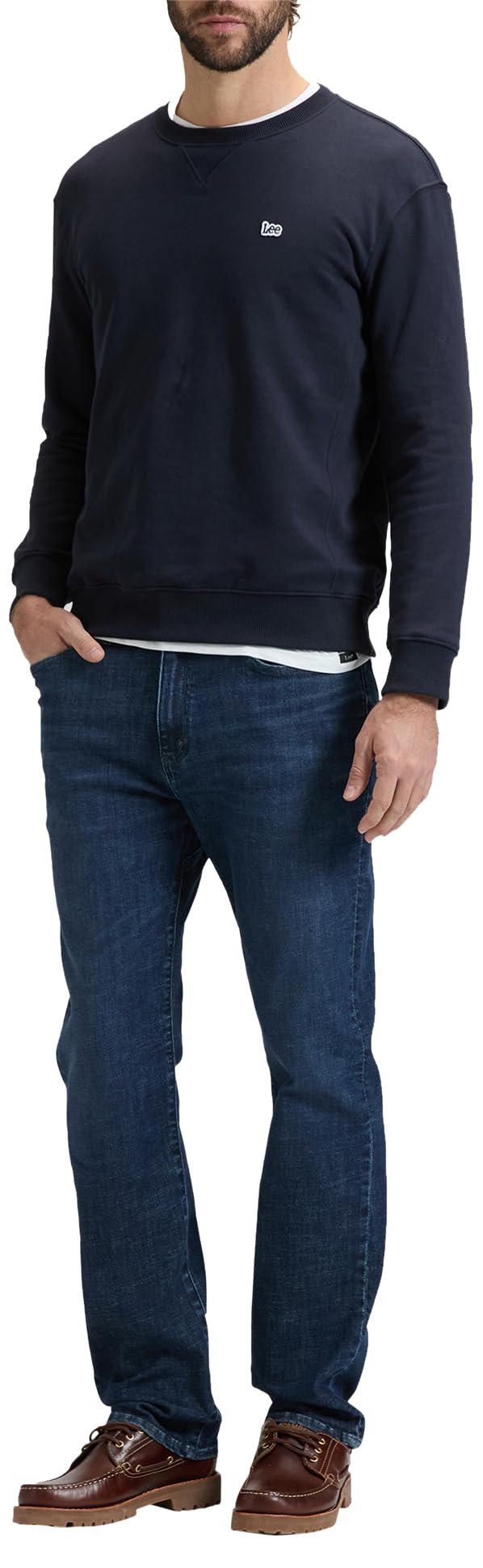 Lee Men's Straight Fit Xm Jeans, Blithe, 38W / 34L