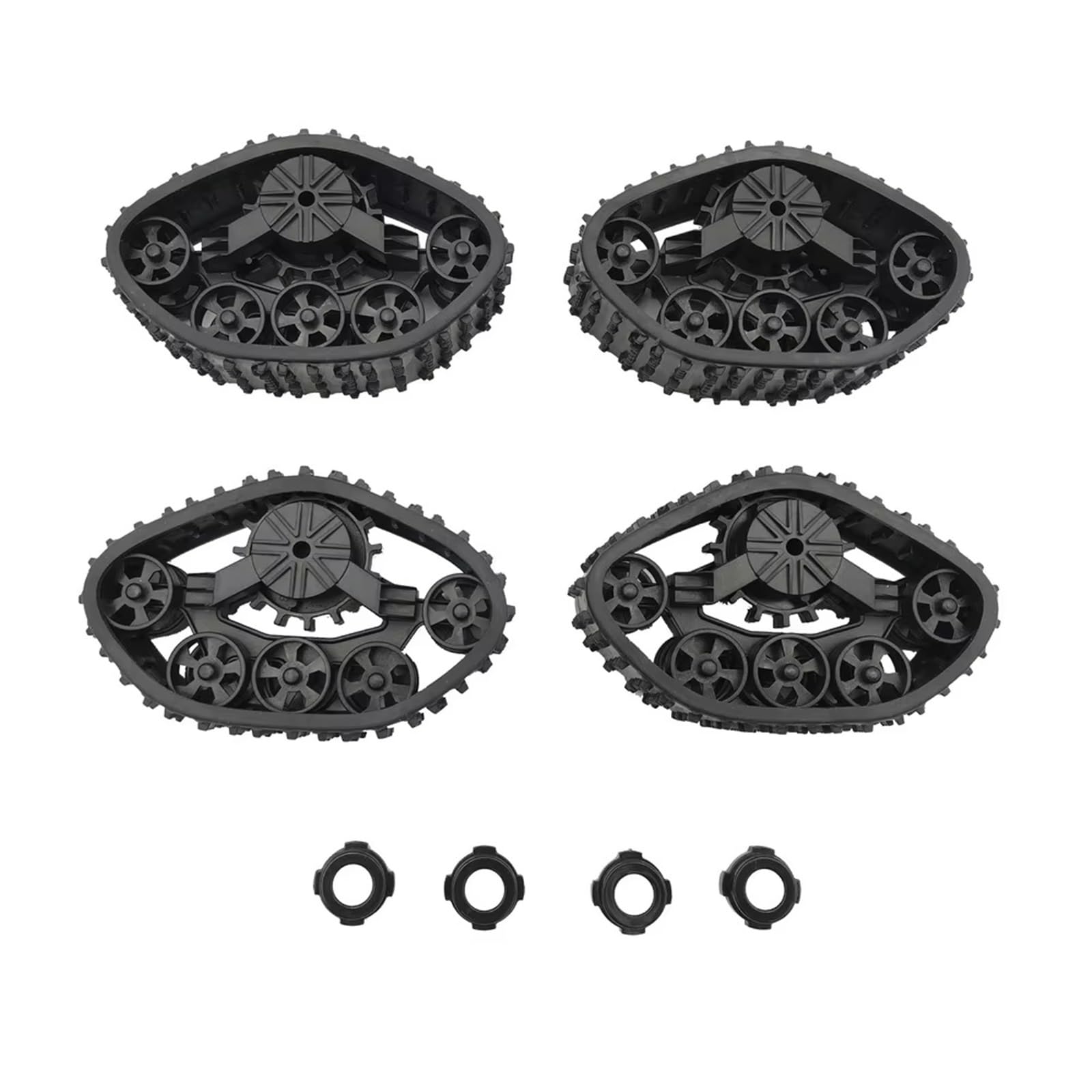 Accesorios coches RC per WPL B14 B24 C14 C24 per Fayee FY001 FY002 FY003 RC Auto Camion Fai da Te Modificato Accessori di Aggiornamento 4 Pezzi Ruote Pista Pneumatici Neve