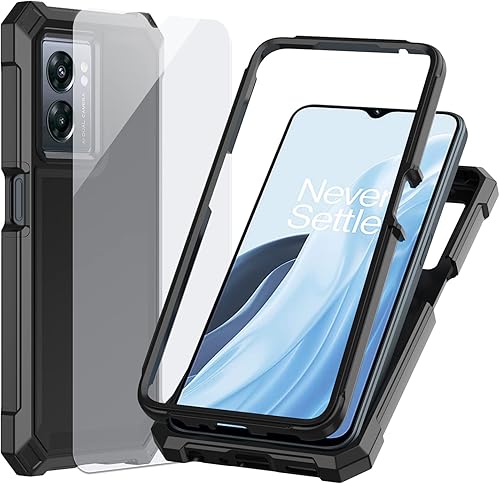 Miniatura 9 de Ailiber One Nord N300 5G One Nord N300 5G - Funda con protector de pantalla protección de estructura de doble capa parachoques de TPU esquinero que