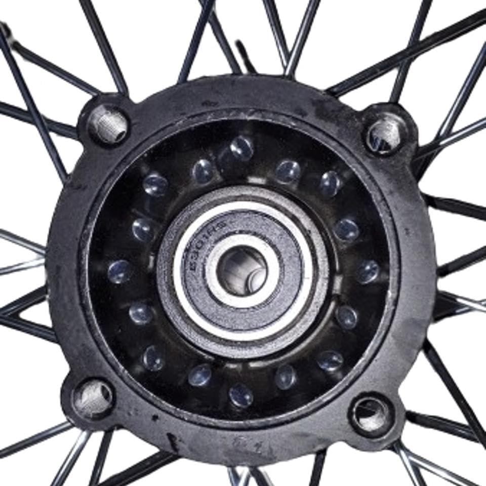 Dirtbike Komplettrad Pitbike Stahlfelge Ersatzreifen hinten 14 Zoll 90/100-14 12mm Achse