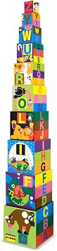 Melissa & Doug Alphabet Nesting & Stacking Blocks 10-Piece Set