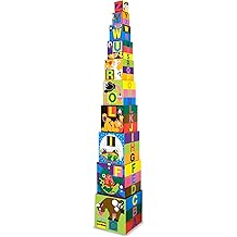 Melissa &amp; Doug Deluxe 10-Piece Alphabet Nesting and Stacking Blocks - FSC Certified