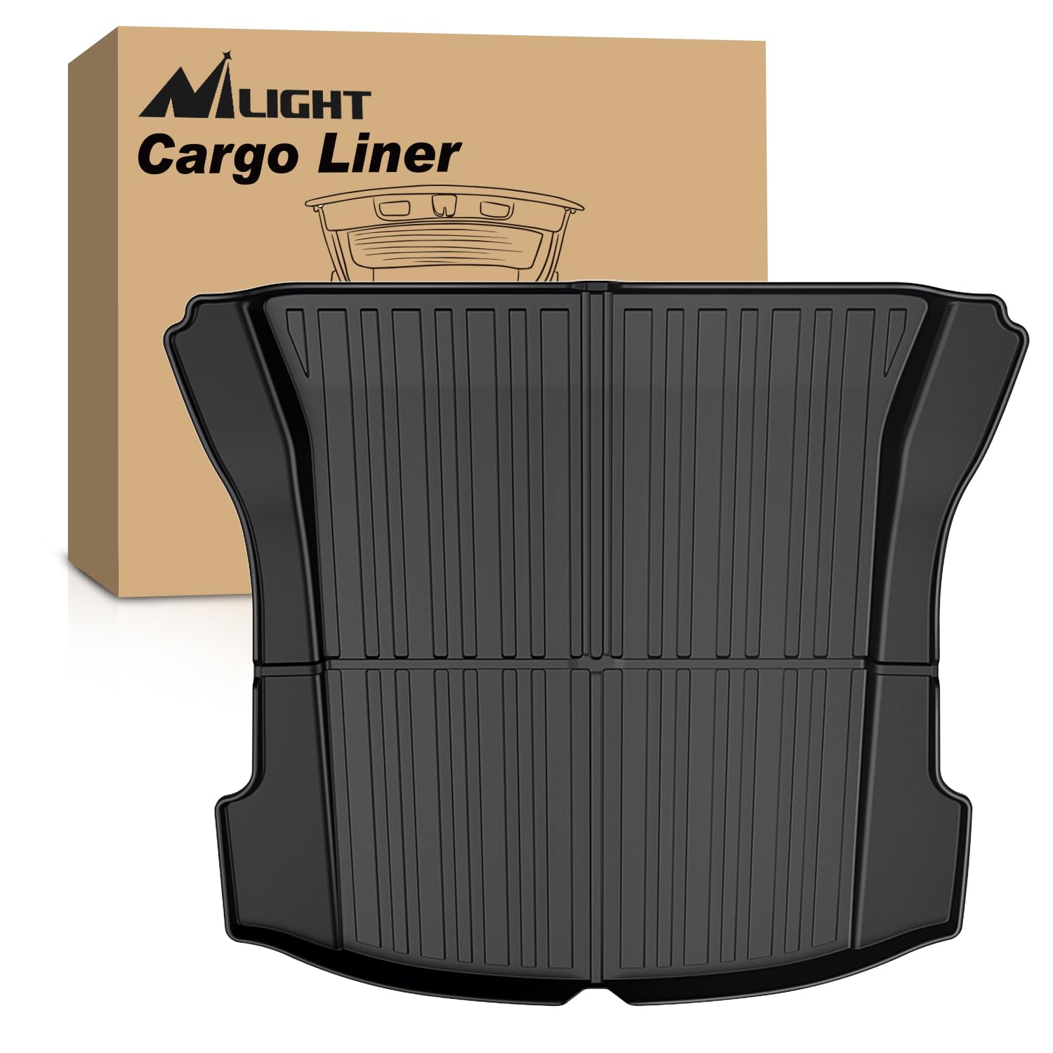 NilightCargo Mats for Tesla Model 3 2017 2018 2019 2020 2021 2022 2023,All Weather Protection Heavy Duty Cargo Liners