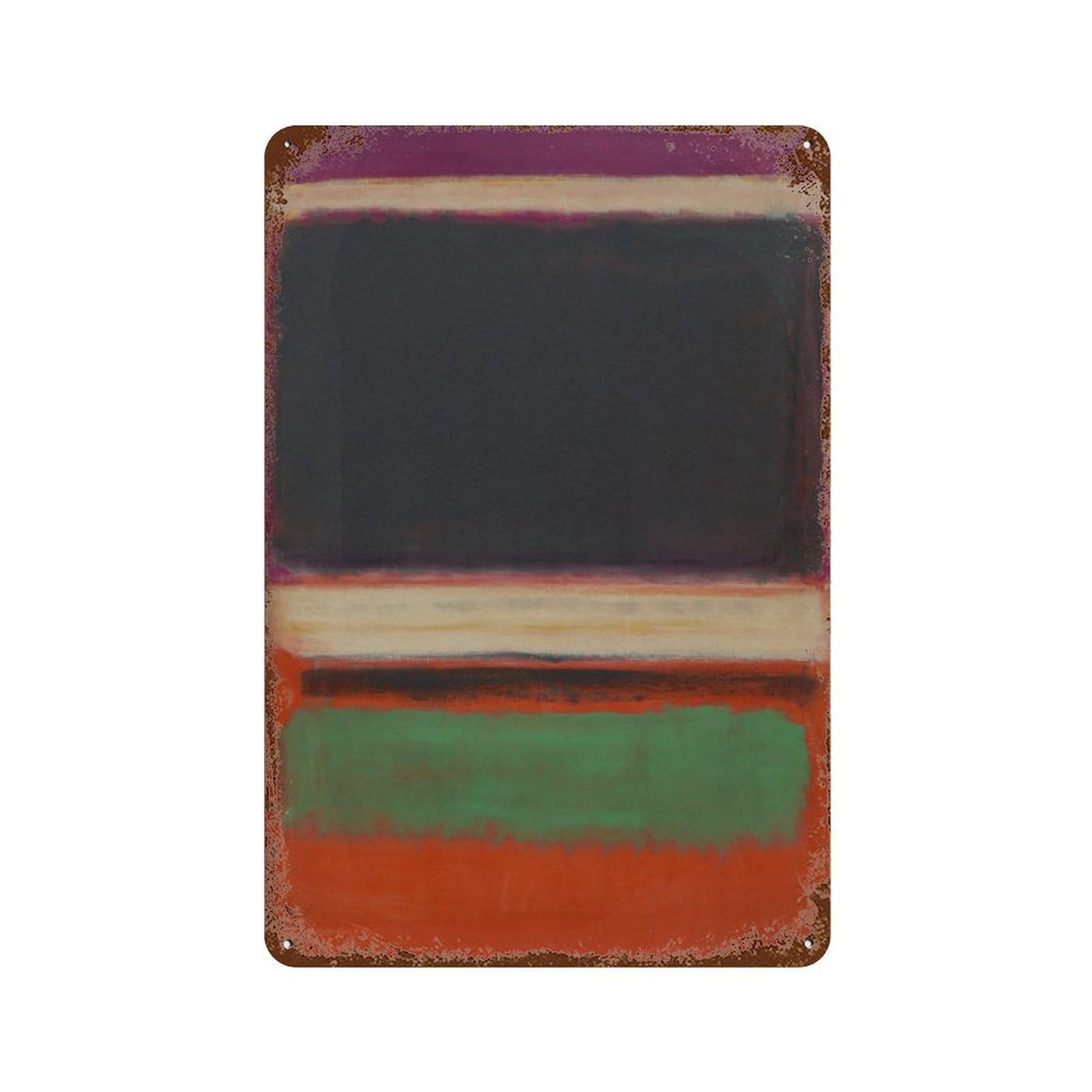 xiaoxiaoshen Mark Rothko Abstract Expressionist Decor1 Wall Decor Art Metal Tin Poster Modern Home Decor Art Home Bar Shop Decorations Vintage Sign 30x20cm