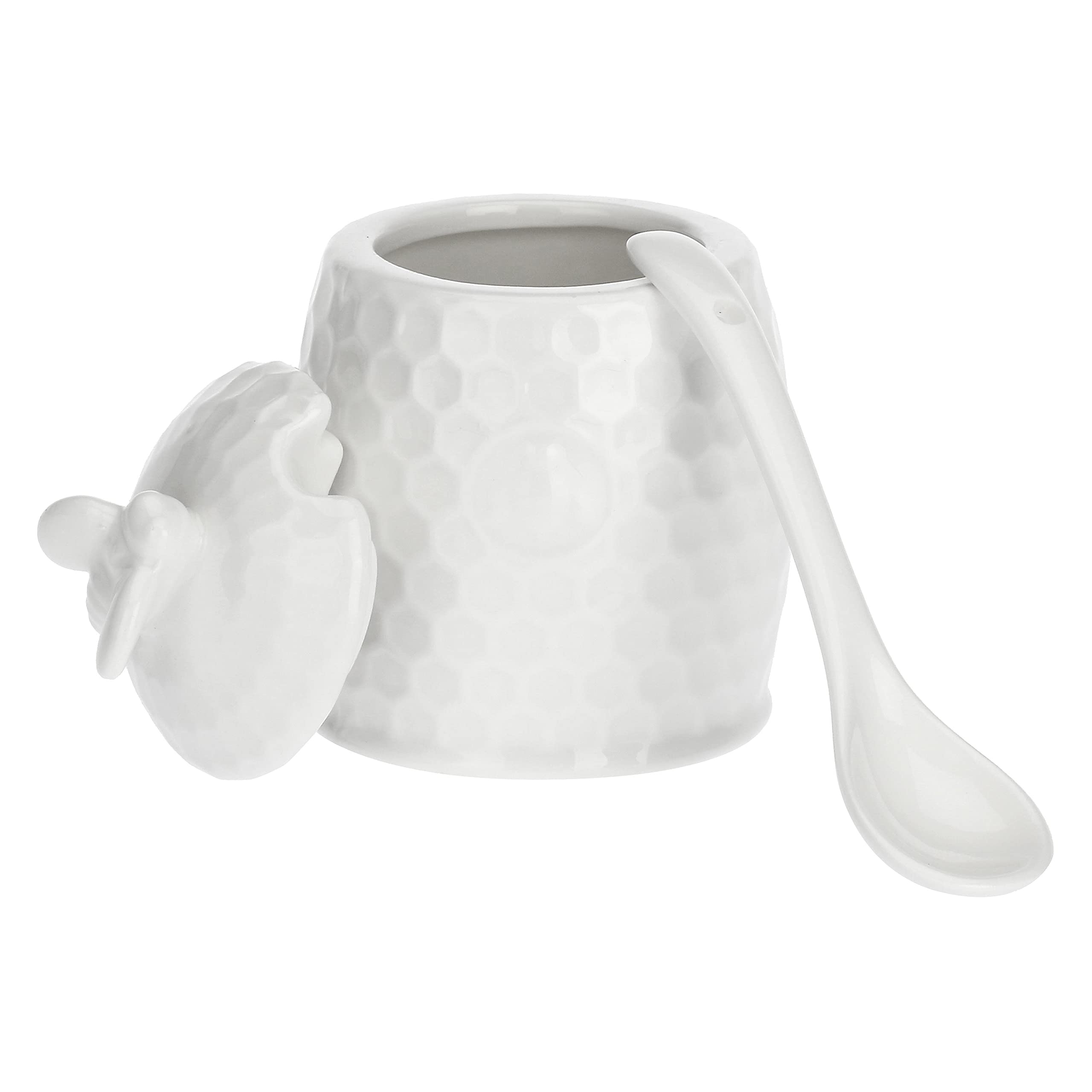 BIAŁA PORCELANA - Cukierka z łyżeczką Aperegina