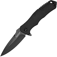 Vista 1 de 3" Stainless Steel Blade Pocket Knife Kershaw RJ Tactical 3.0 1987