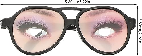 Miniatura 2 de NUOBESTY Lentes de Halloween con estampados divertidos y divertidos para fiestas de disfraces, accesorios para fotos (patrón al azar), 8 unidades