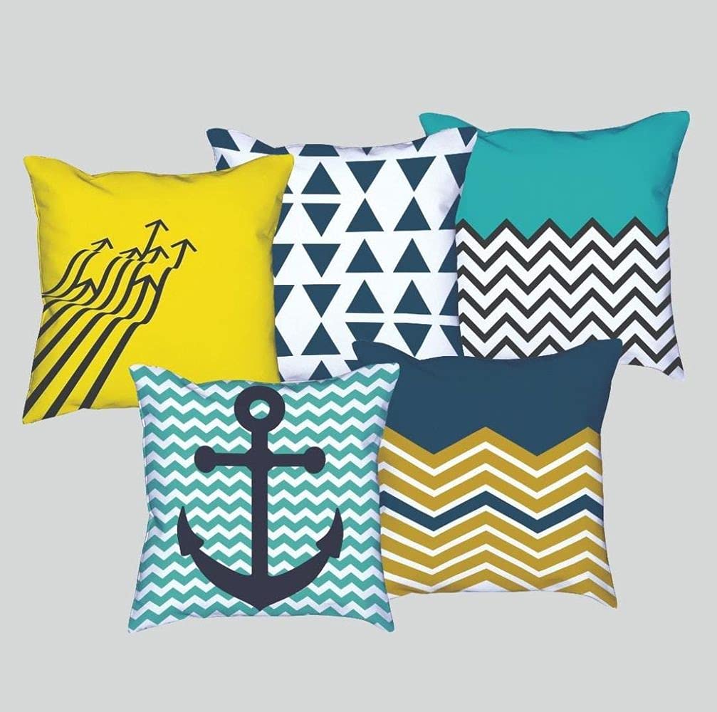 Buy Femfairy Satin Designer Decorative Throw Pillow/Cushion Covers (18