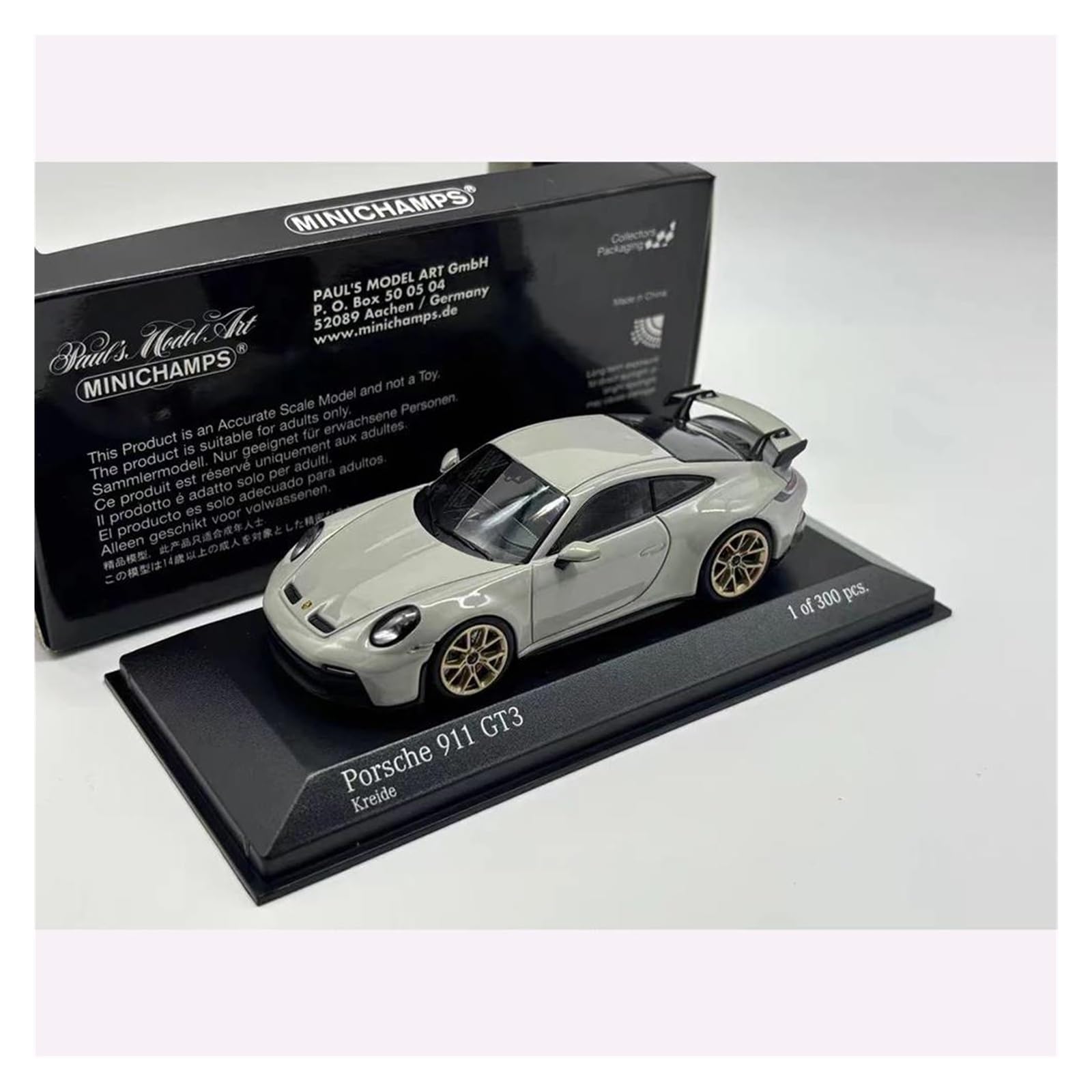 Metallo Scala Replica 1 43 per Porsche GT3 911 2018 Diecast Simulation Collezione di auto sportive lusso e decorazioni per la casa Hobby Veicoli Giochi Set