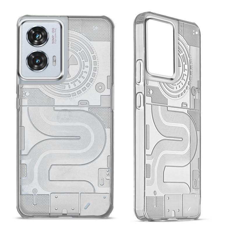 Mr. Case Transparent Back Case for Motorola Moto Edge 50 Fusion Frosted Cover Matte Silicone TPU –Silver Ring (B0DF5P2WQV) Amazon Price History, Amazon Price Tracker