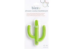 Cactus Silicone Teether Toothbrush: Teething Relief and Oral Hygiene for Infants