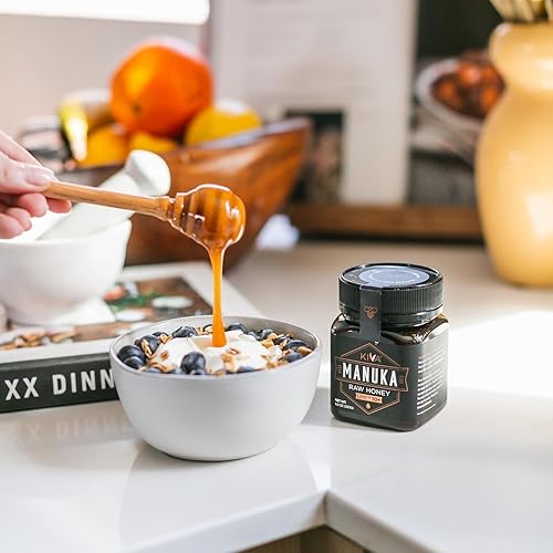 Miniatura 3 de Kiva Raw Manuka Honey certificado UMF 10  MGO 263  100 puro auténtico Nueva Zelanda botella de 882oz  Sin OMG  Sin antibióticos  Rastreable