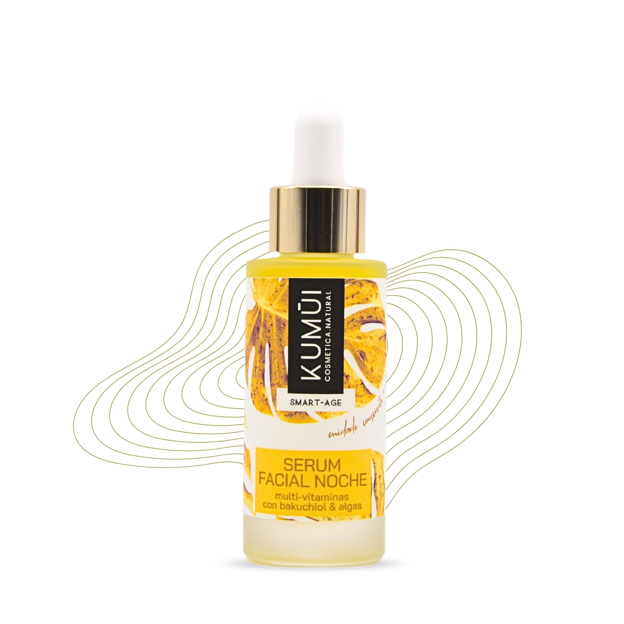 Sérum Bakuchiol Antiedad 30 ml | Retinol Vegano Facial y algas reafirmantes | Piel firme y uniforme. Ayuda a reducir la apariencia de líneas de expresión y arrugas. Nutrición y cuidado ideal menopausia