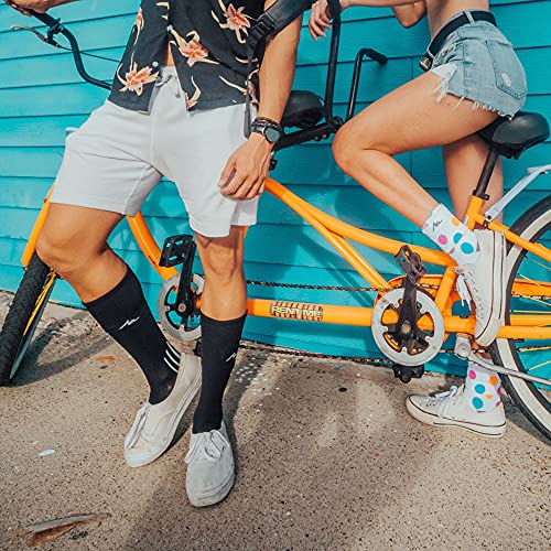 Image of NEWZILL Medical Compression Socks for Women & Men, 20-30 mmHg Knee-High Support for Circulation, All-Day Comfort for Work Travel Running Cycling and Fitness