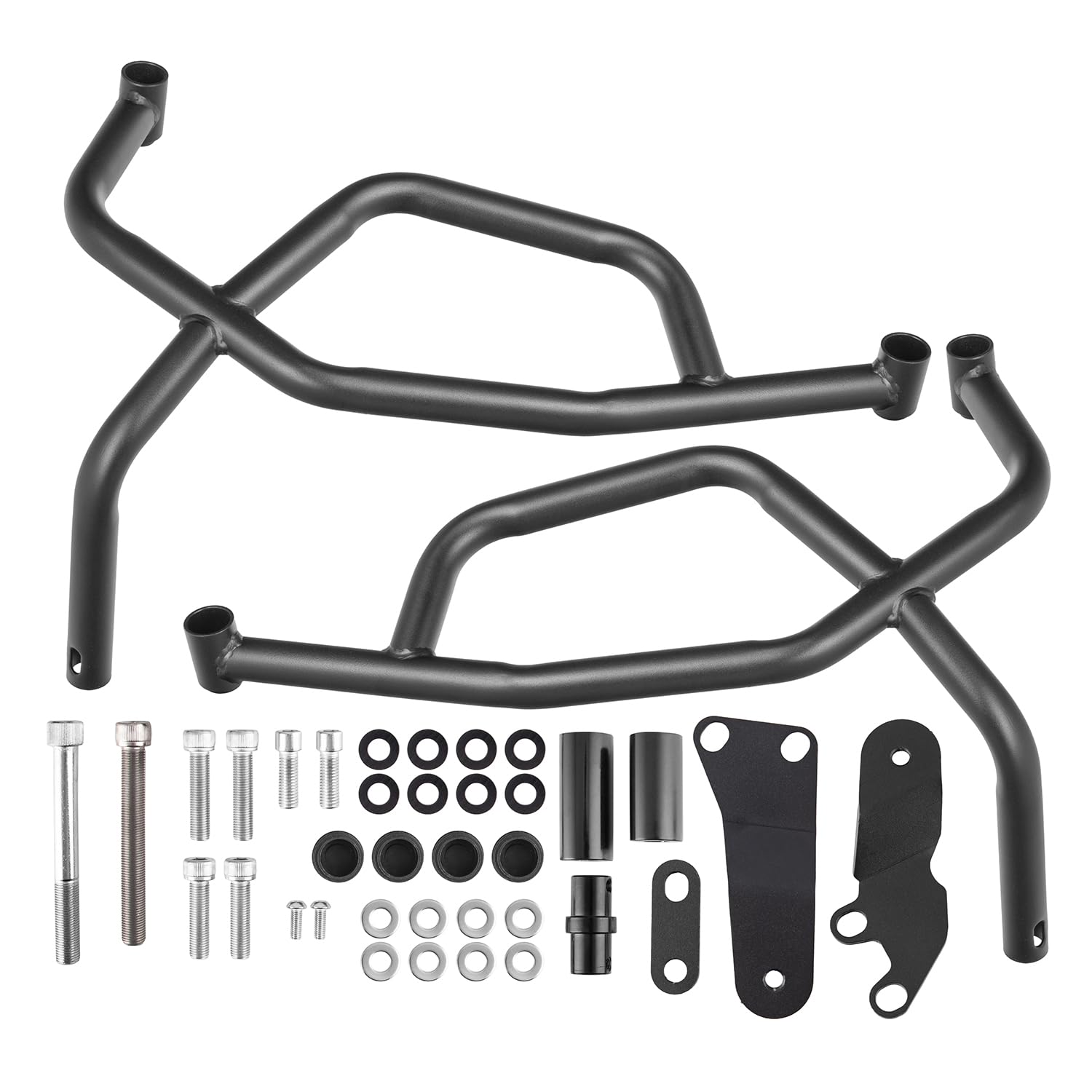 Pare Carter pour Tracer 7 2021 2022 2023 2024 2025 2026 Garde Moteur Crash Bars Protection Latérales Pare-Chocs Noir (inférieur)