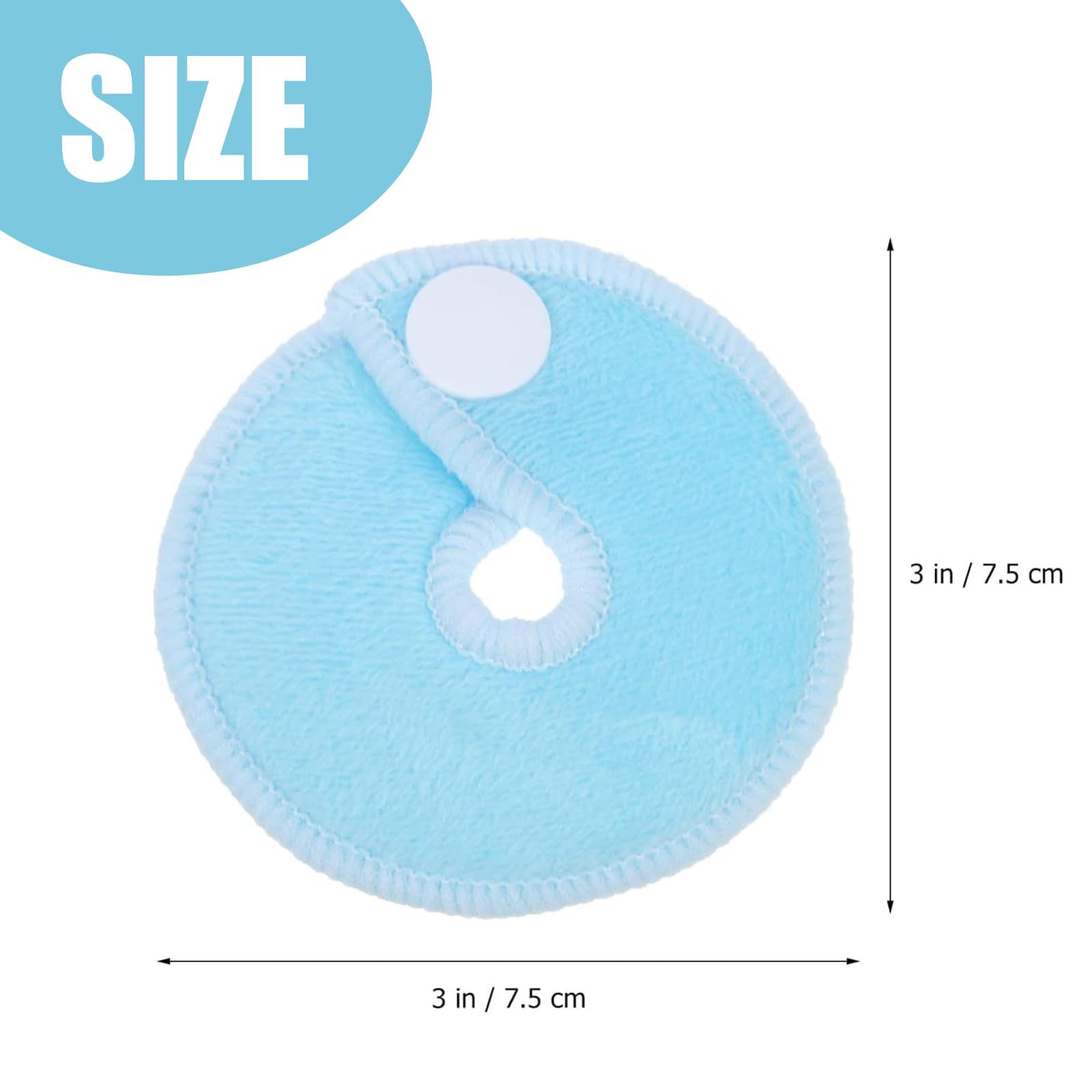 28 Pack G Tube Button Covers G Tube Pads Holder,Cotton Abdominal Feeding Tube Nursing Pads,Reusable Peg Feeding Tube Accessories.Feeding Supplies for Kids Baby Breastfeeding Nursing Care. 3 Inch - Image 2