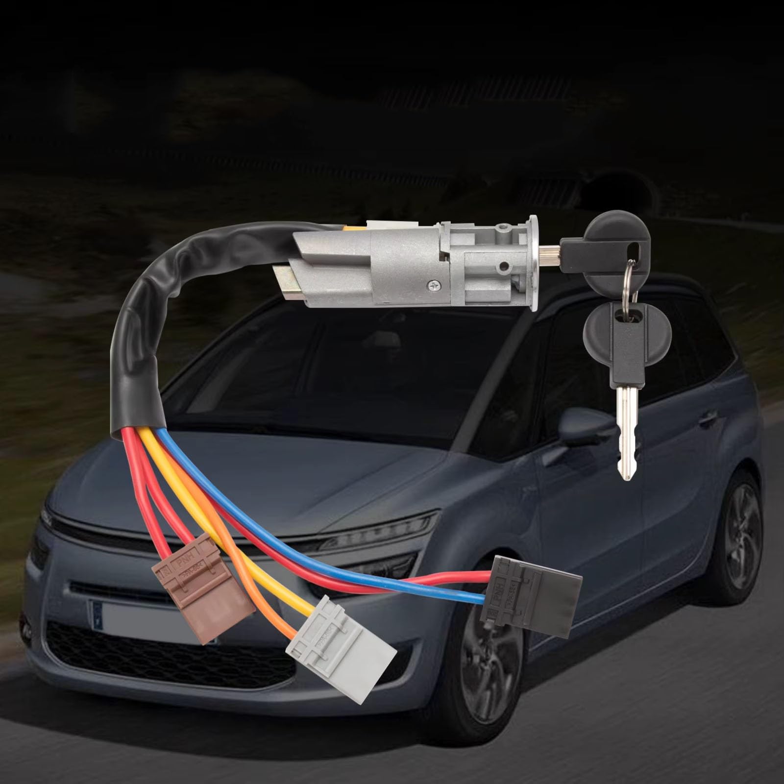 Cilindro cerradura Compatible Con Citroen Para Jumpy 1995 1996 1997 1998 1999 2000 2001 2002-2006 Juego Cerradura Interruptor De Encendido 4162F4 4162L9 4162S1