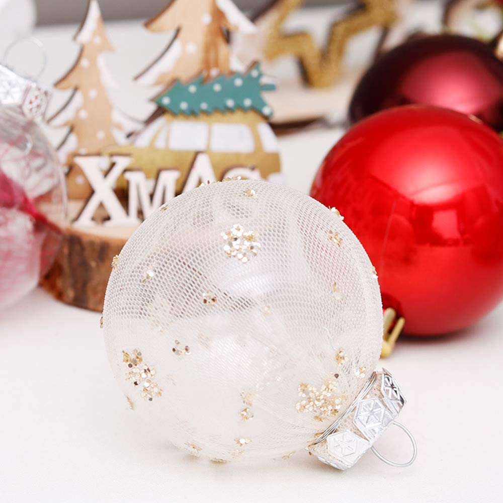 12 Boules De Noël Incassables Vertes - Décorations Suspendues Rondes 6 Cm Pour Sapin, Fêtes, Mariages - 10