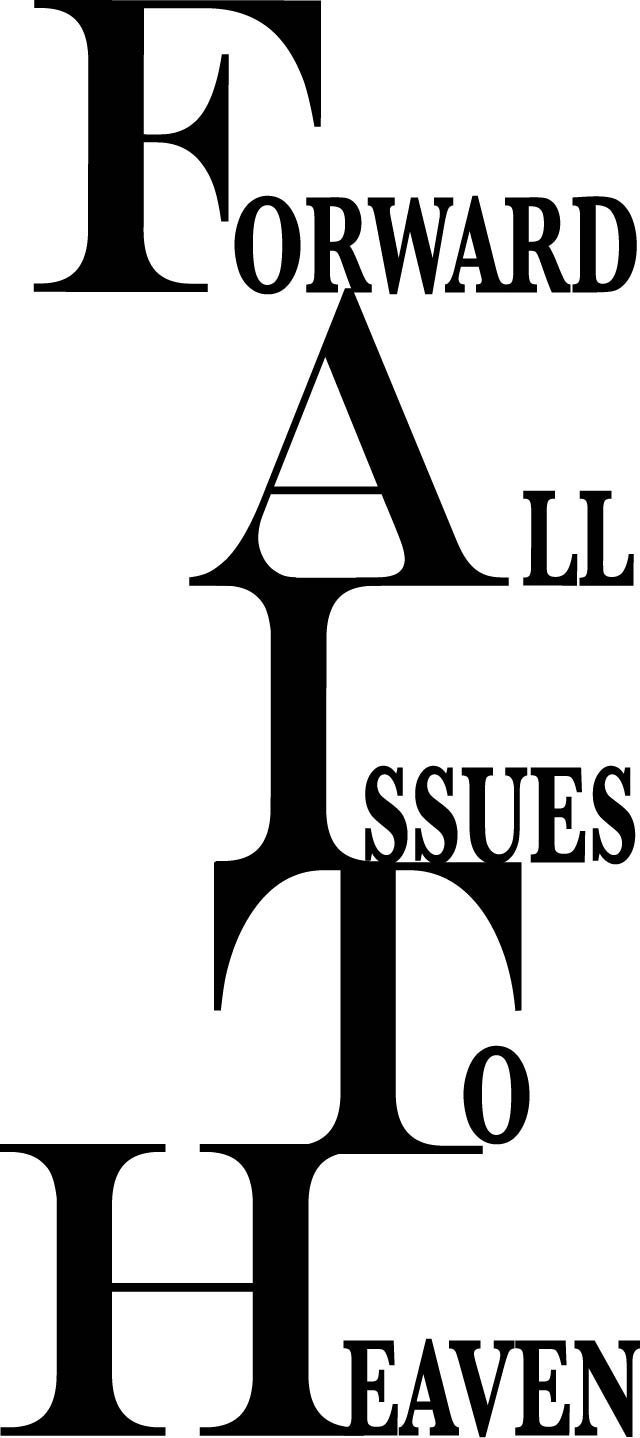 Newclew Faith, Forward All Issues to Heaven Wall Art Sayings Sticker Décor Decal Prayer Church Jesus Pray ((L) 22''x49'')