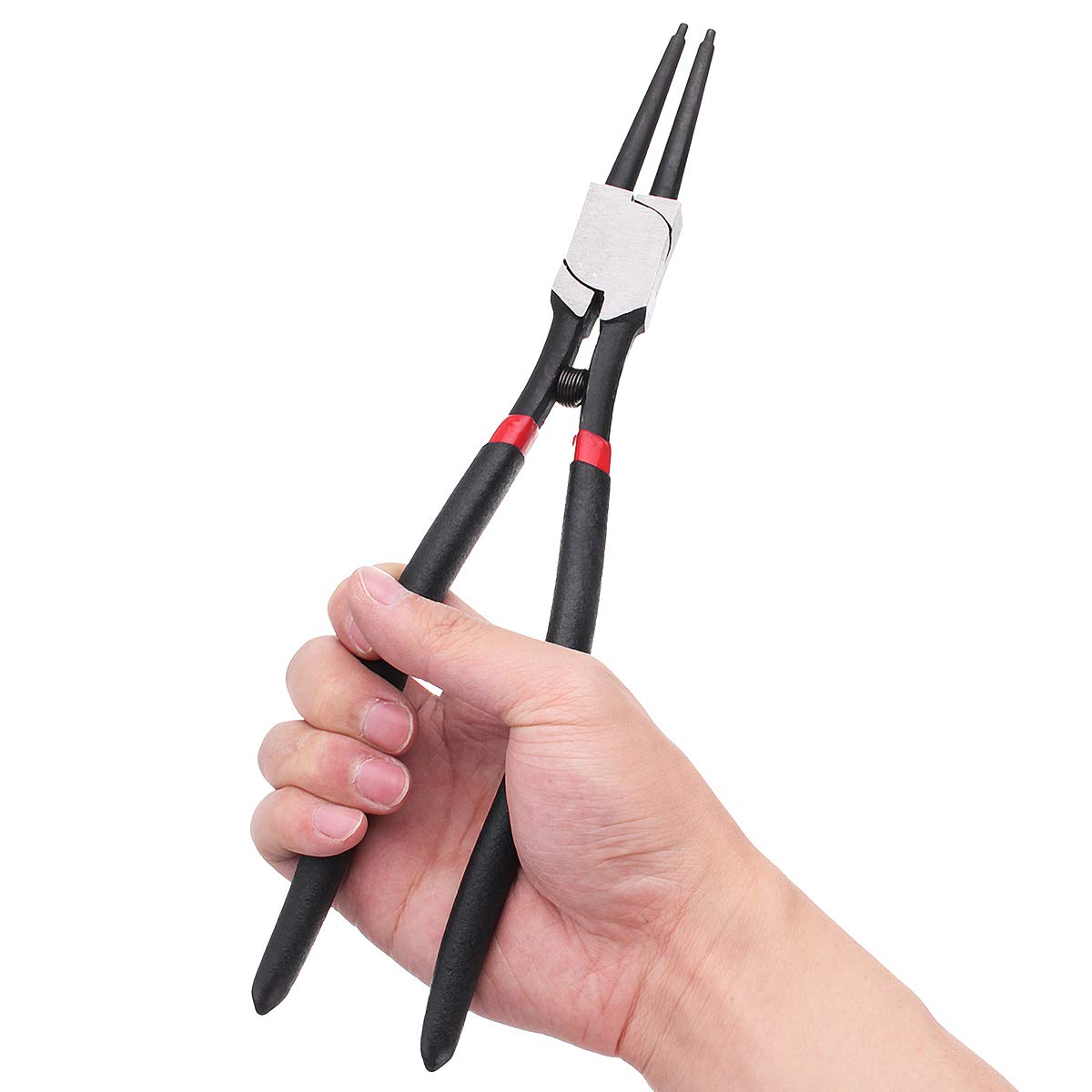 ChaRLes 4 Pezzi Portatile Anello Seeger Snap Pinza Set Interno Esterno Officina Garage Strumento