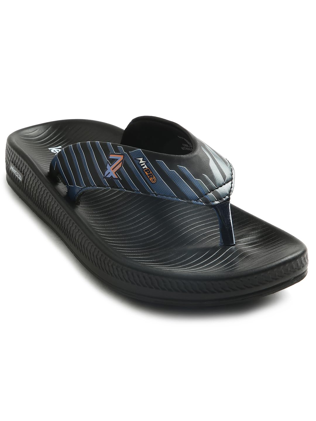 liberty Leap7x NITWALK-1 Casual Flip Flop for Men With Rubber Sole | Lightweight and Comfortable PU Outsole | Durable and Cushioned Footbed Stylish Home Footwear (Black 40EU)-picture-20