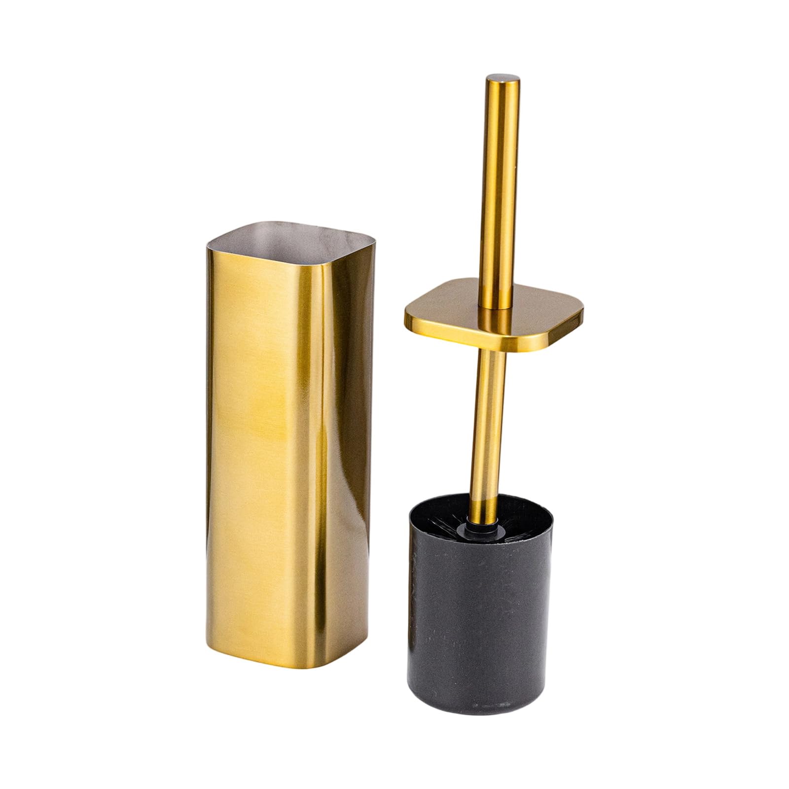 Bristles Toilet Brush & Holder Bathroom Bowl Stainless Steel Toilets Cleaning Tool Easily to Clean and Holder Easily Clean