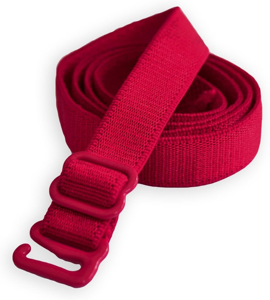 Arman Bra Straps Plain Coloured - RED - detachable