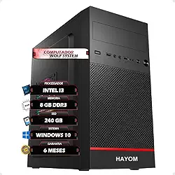 Computador PC Home Office Intel Core I3 8GB SSD 240GB Gabinete Atx