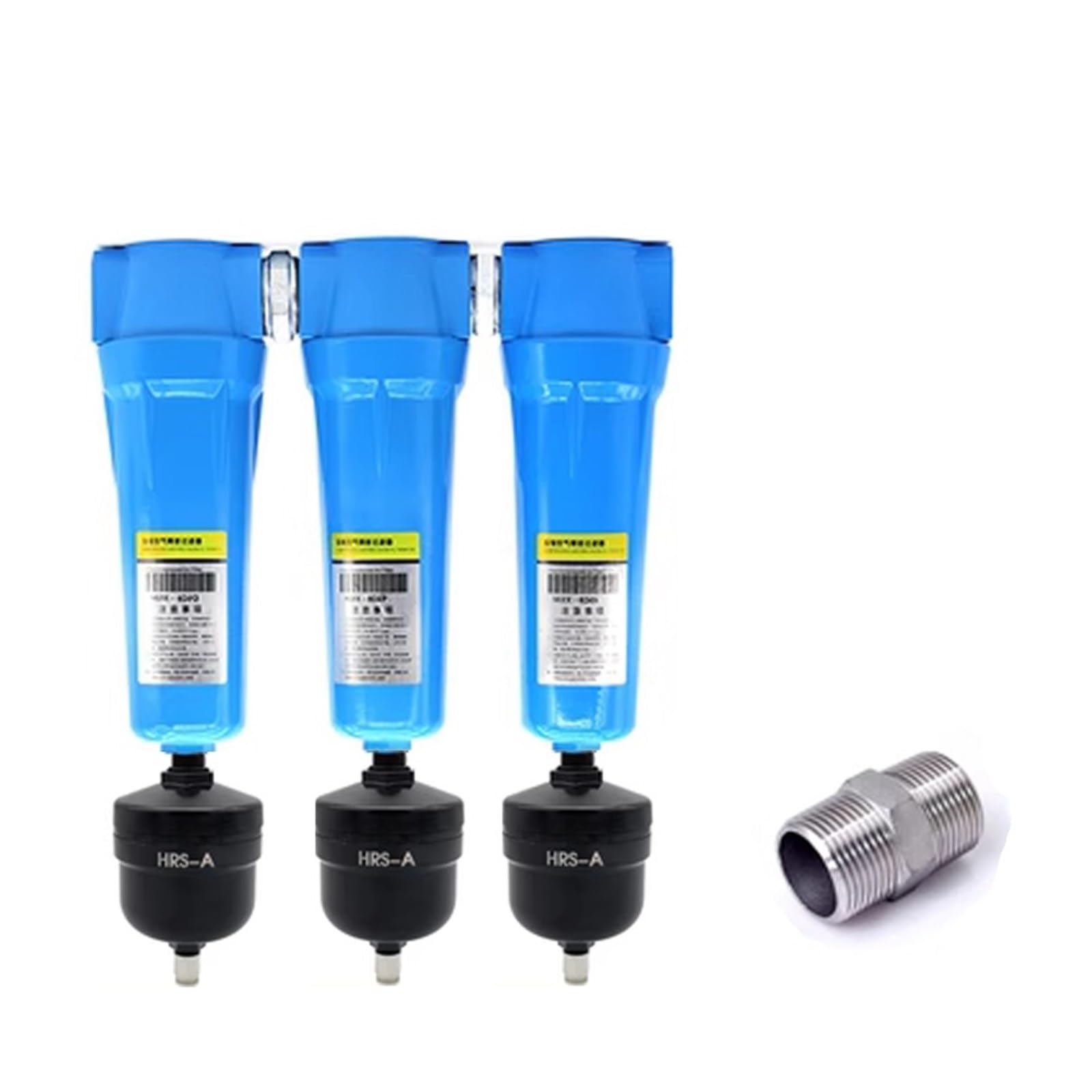 PHNOITPQ 3pcs QPS 015/024/032/060 Precision Filter Dryer air Compressor Wire Oil-Water Separator AD402 Electronic Drain(035 Drain)