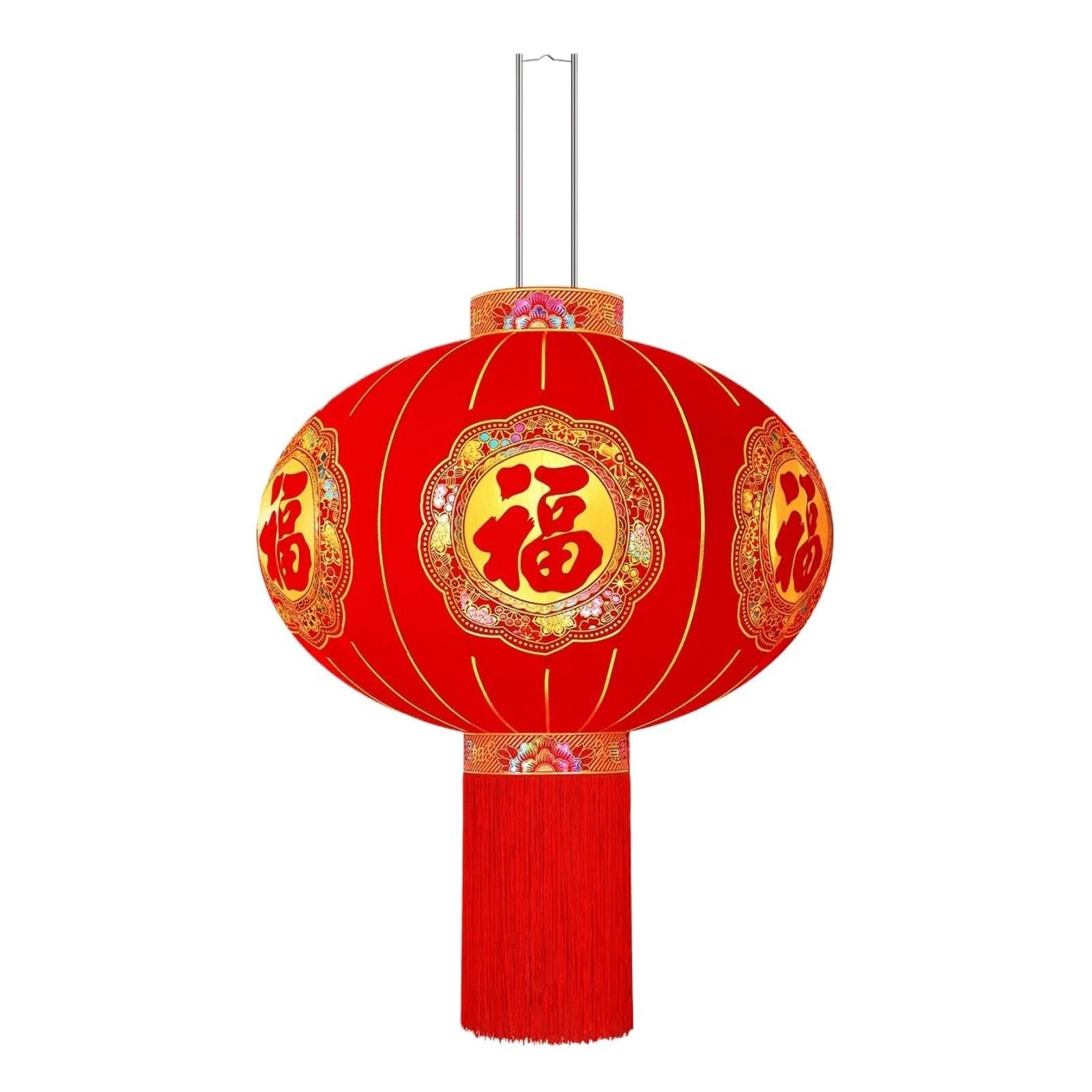 BKEKM Runde Laternen Chinesische Neujahrs-Fu-Charakter-Hängelaterne