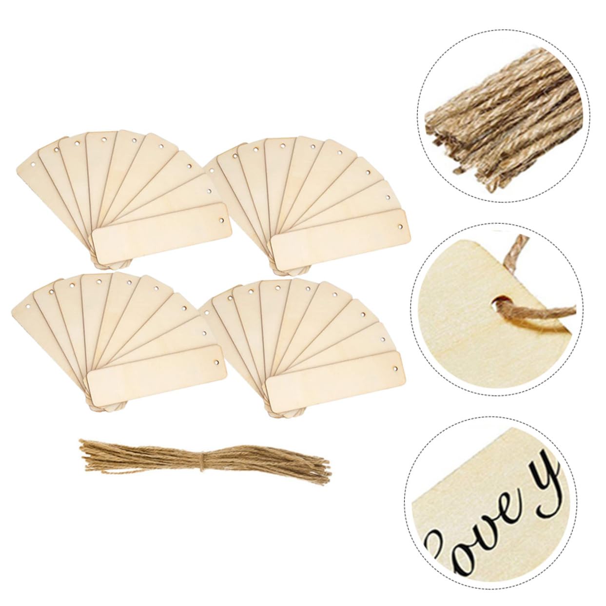 VILLCASE 5 Set segnalibro vuoto segnalibri di graffiti leggere i segnalibri home decor personalizzati decora adornare per gli studenti vuoti Di legno