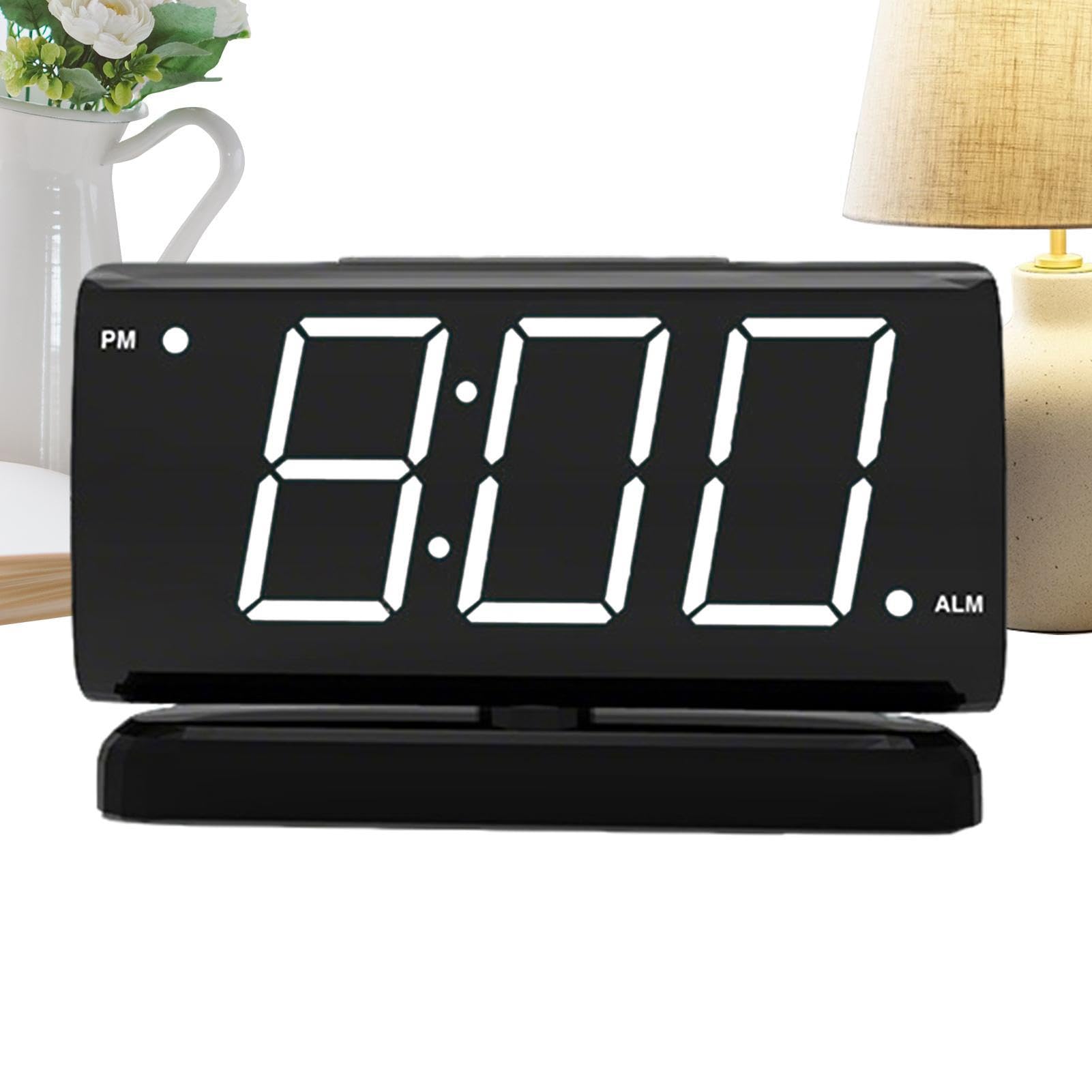 Horloge numérique LED affichage rouge pour lire l'heure la nuit