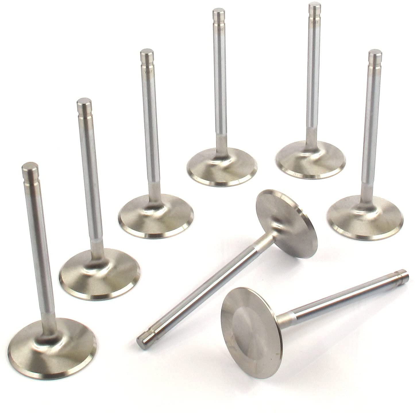 Street Performance Stainless Steel Valves 1.60" Exhaust & 2.02" Intakes compatible with Chevrolet GMC 305 400 350 327