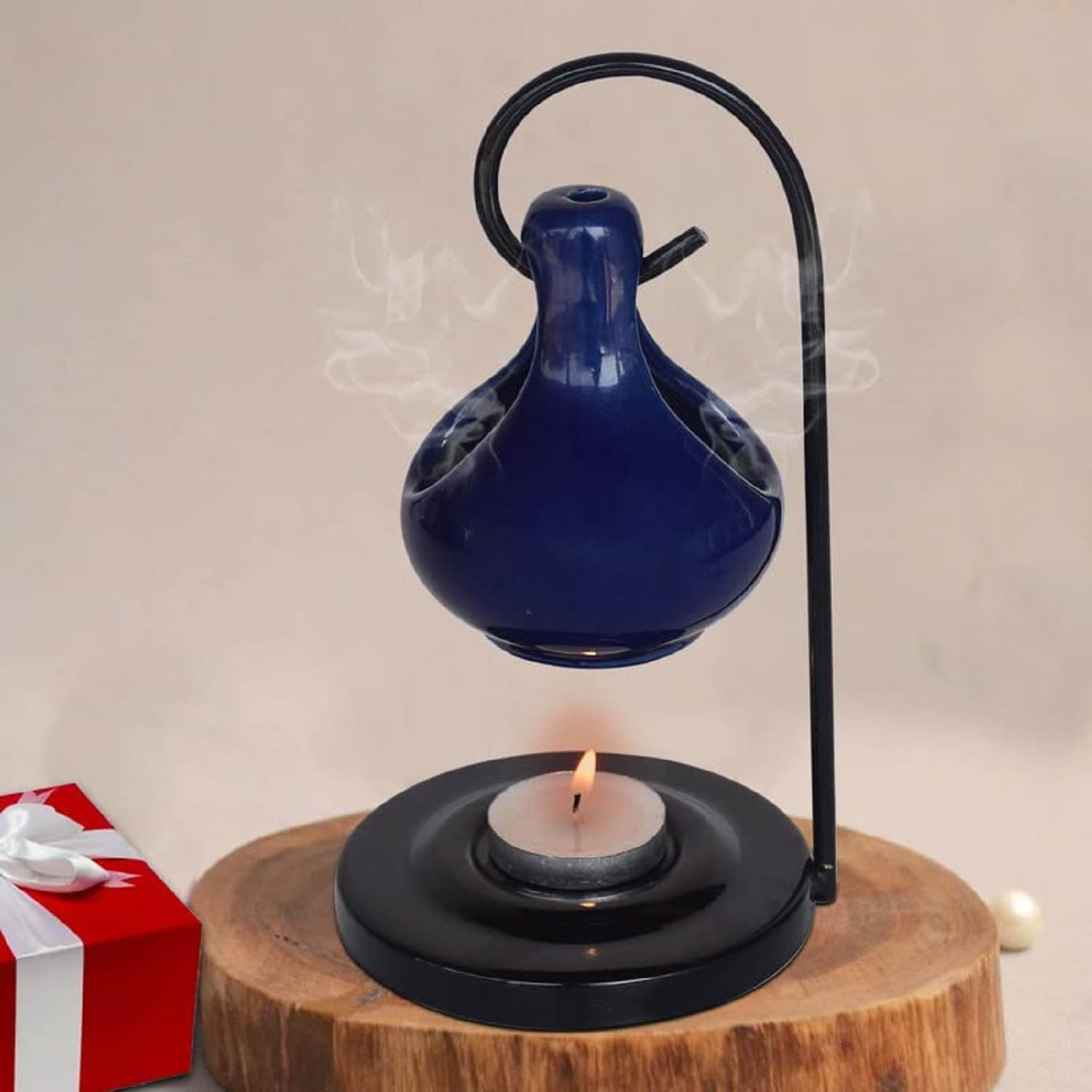 Pure Source India Ceramic Aroma Oil Diffuser Hanging Burner for Home Fragrance Decoration and Gifting, 4 x 8 Inch (Hanging - Blue) (B0BYJWX8Q6) Amazon Price History, Amazon Price Tracker