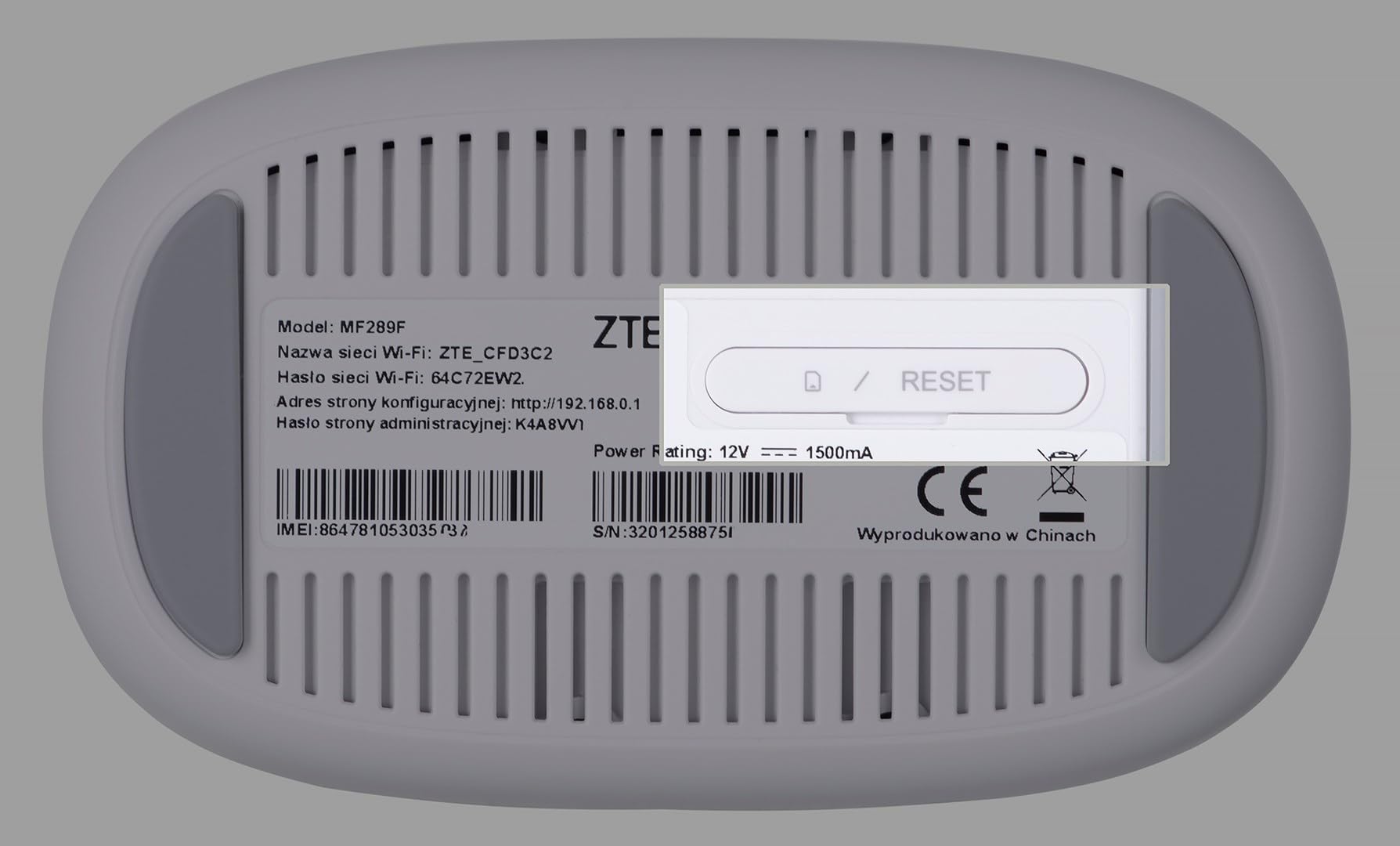 Router ZTE MF289F