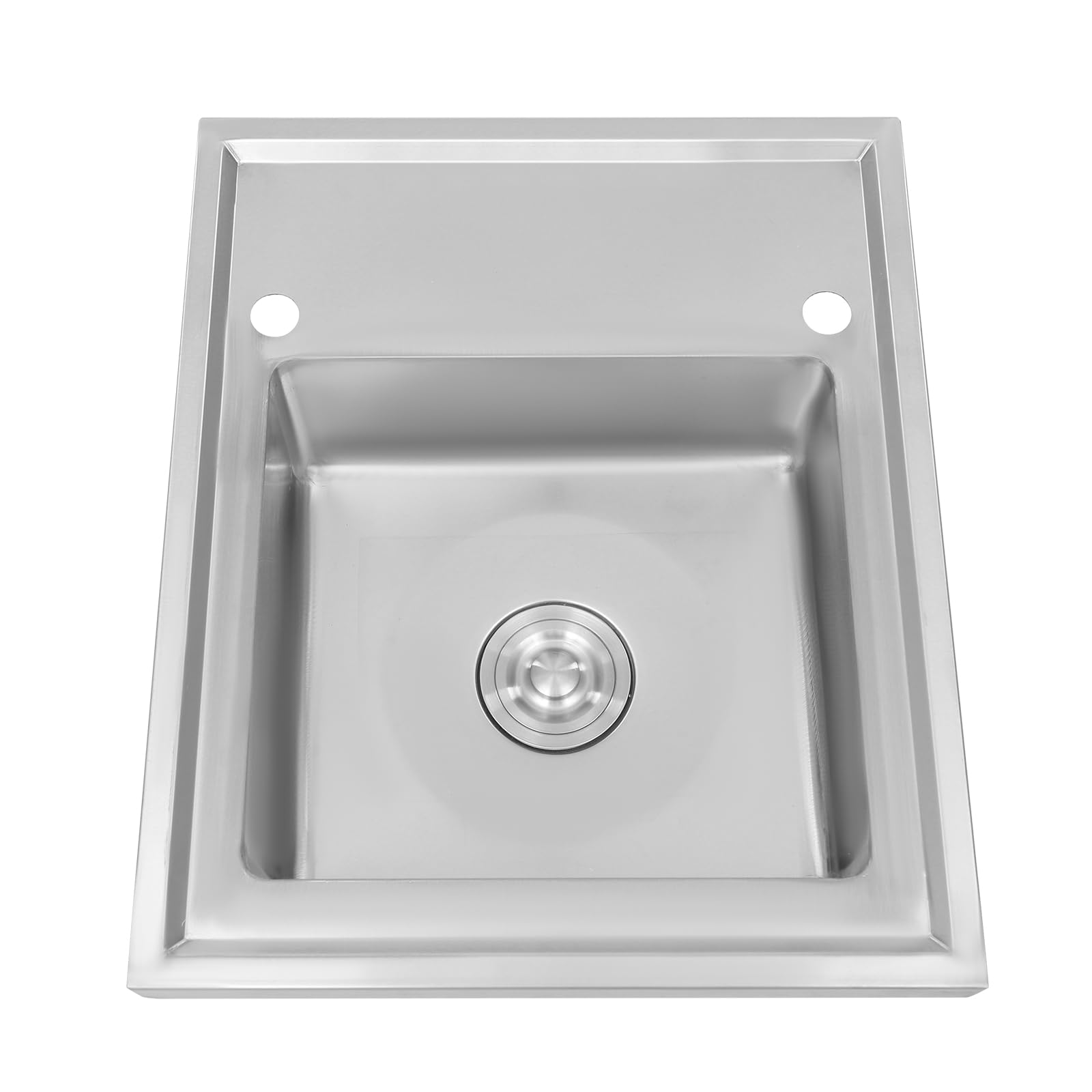 OUKANING Fregadero de acero inoxidable con escurridor, fregadero de acero inoxidable 201, fregadero de cocina empotrable con drenaje rápido y alta capacidad de carga de hasta 300 kg, para uso