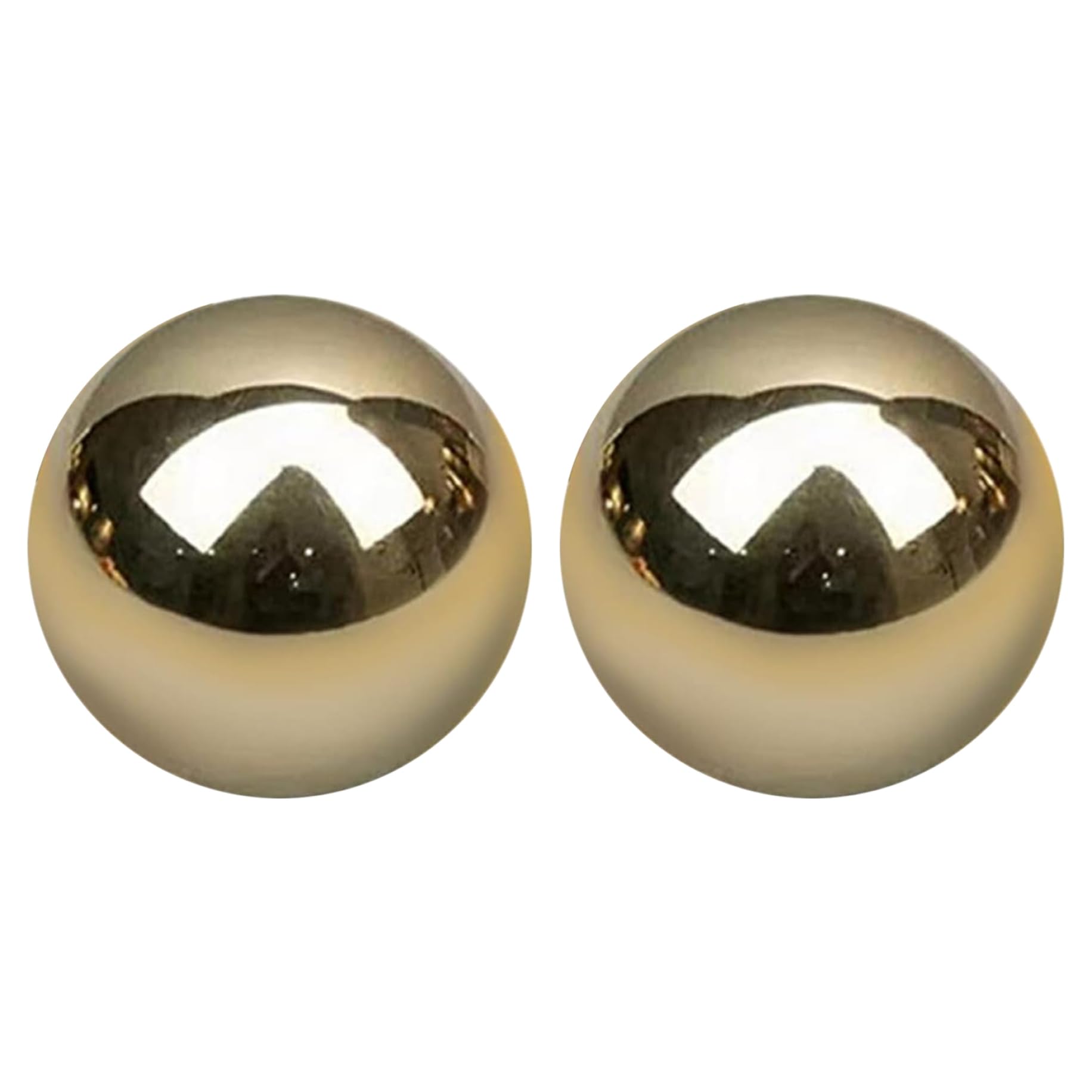 2 bolas de baoding, bolas de mano de ejercicio de latón 1, 5 x 1, 5 chinas para manos, ejercicio y alivio del estrés, adornos de Feng Shui...