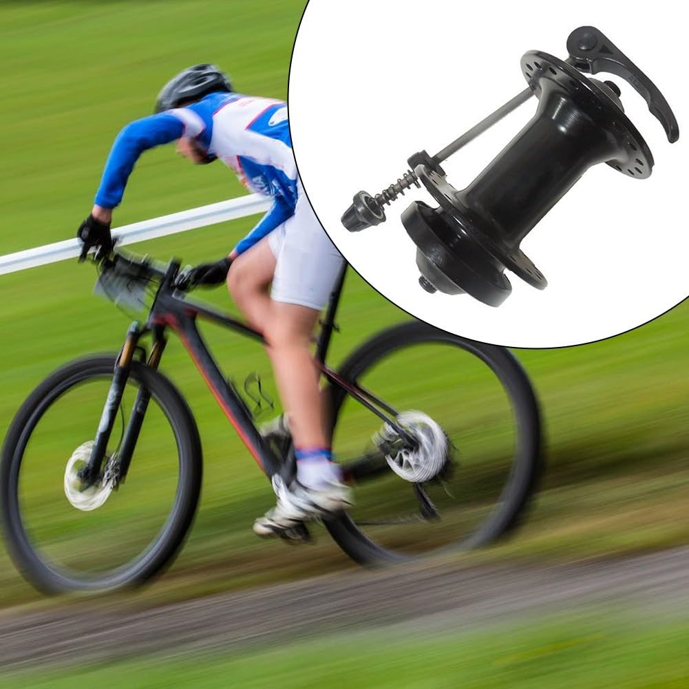 Moyeu de roue arrière à 36 trous de frein à disque 6 boulons de fixation pour pièces de vélo Accessoires 100 mm Argent
